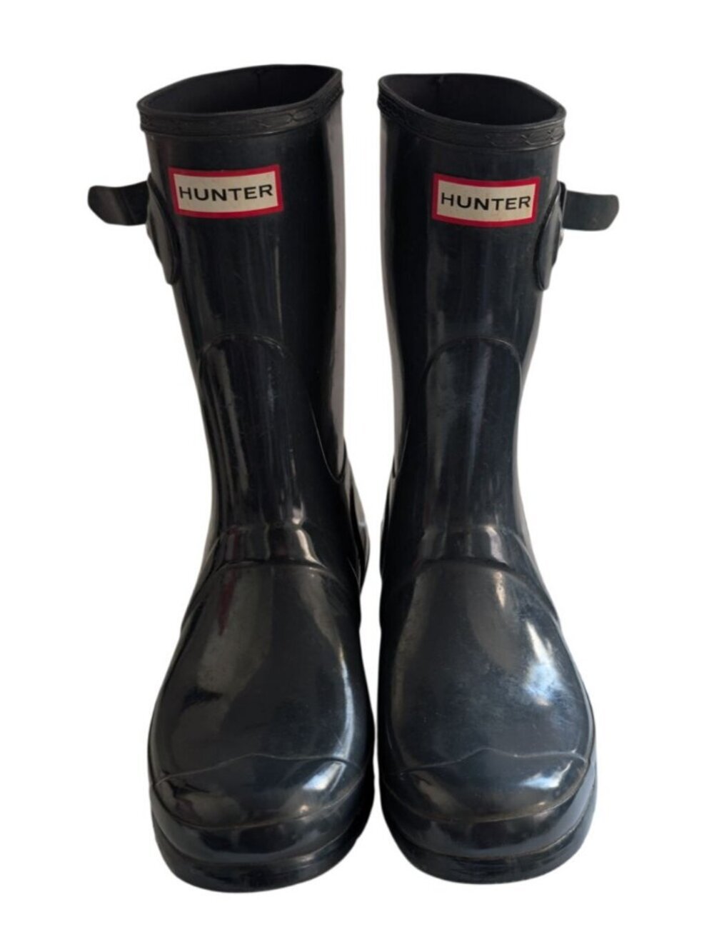 Hunter Original Tall Rain Boots Black Matte Knee High Waterproof Rubber EU 42 10